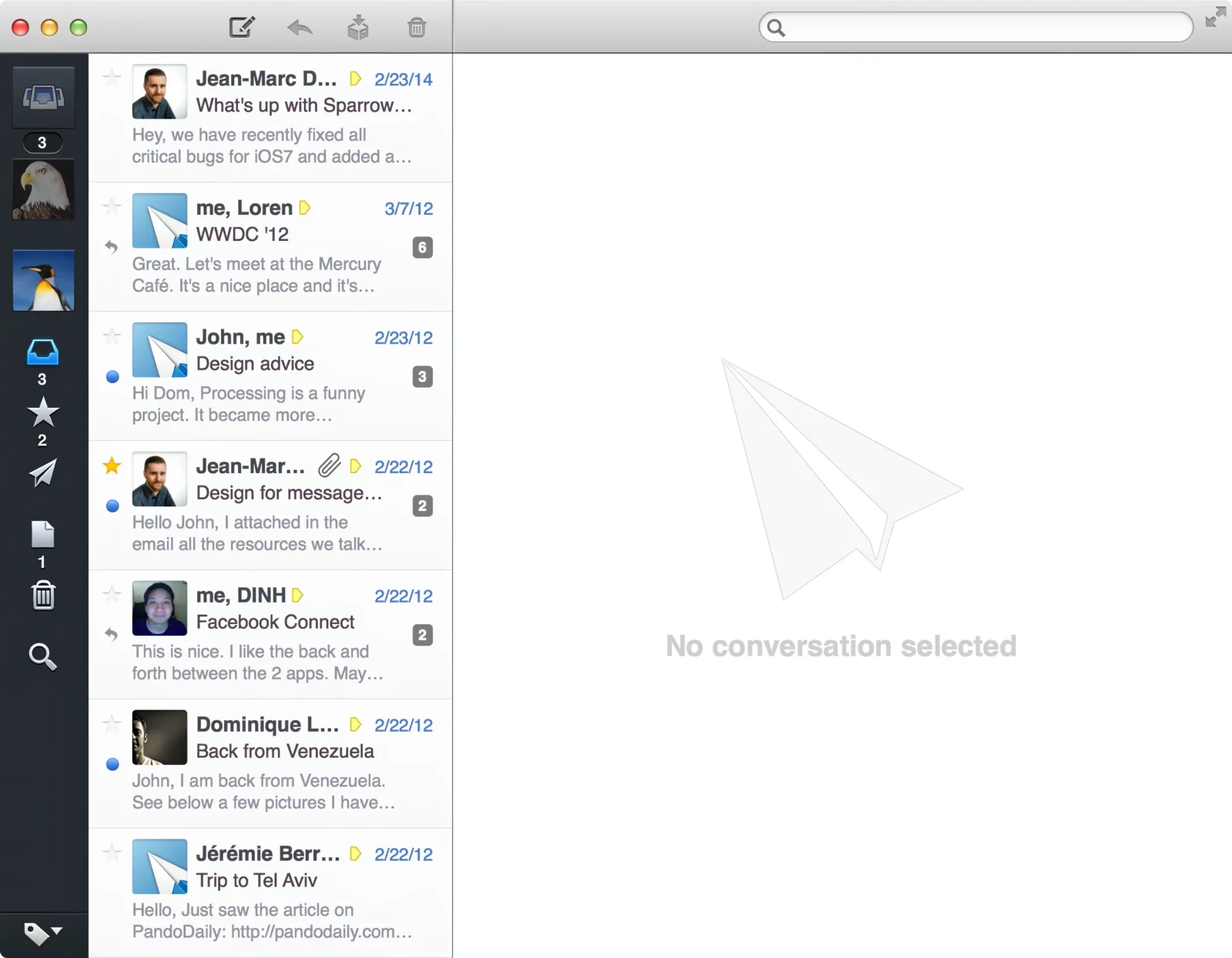 Sparrow for Mac
